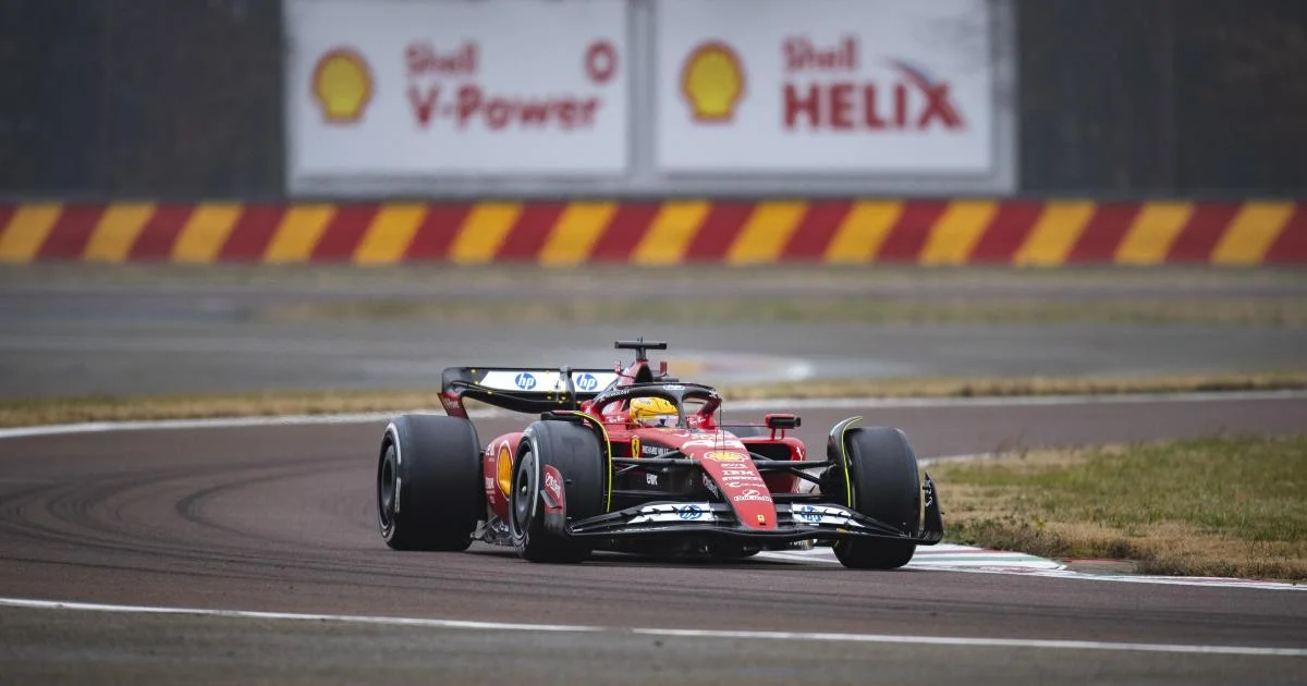 Lewis Hamilton hits the track for Ferrari, realizing a lifelong dream