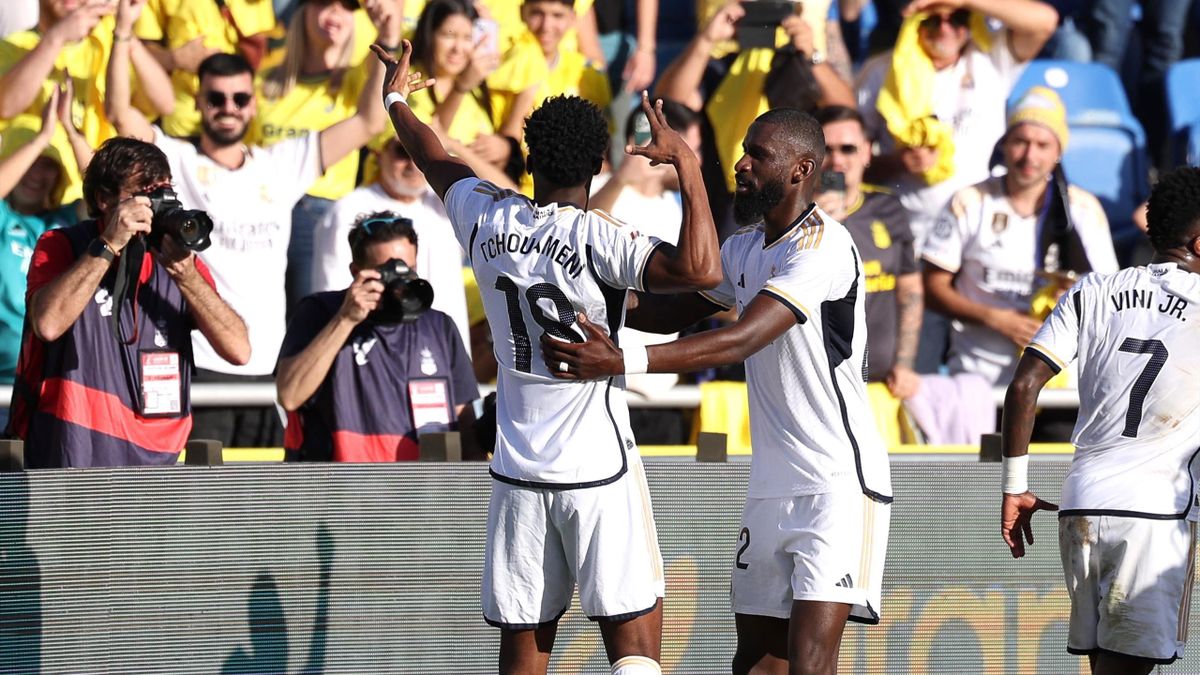 Las Palmas 1-2 Real Madrid: Los Blancos secure crucial victory against Las Palmas to leapfrog Girona into top spot