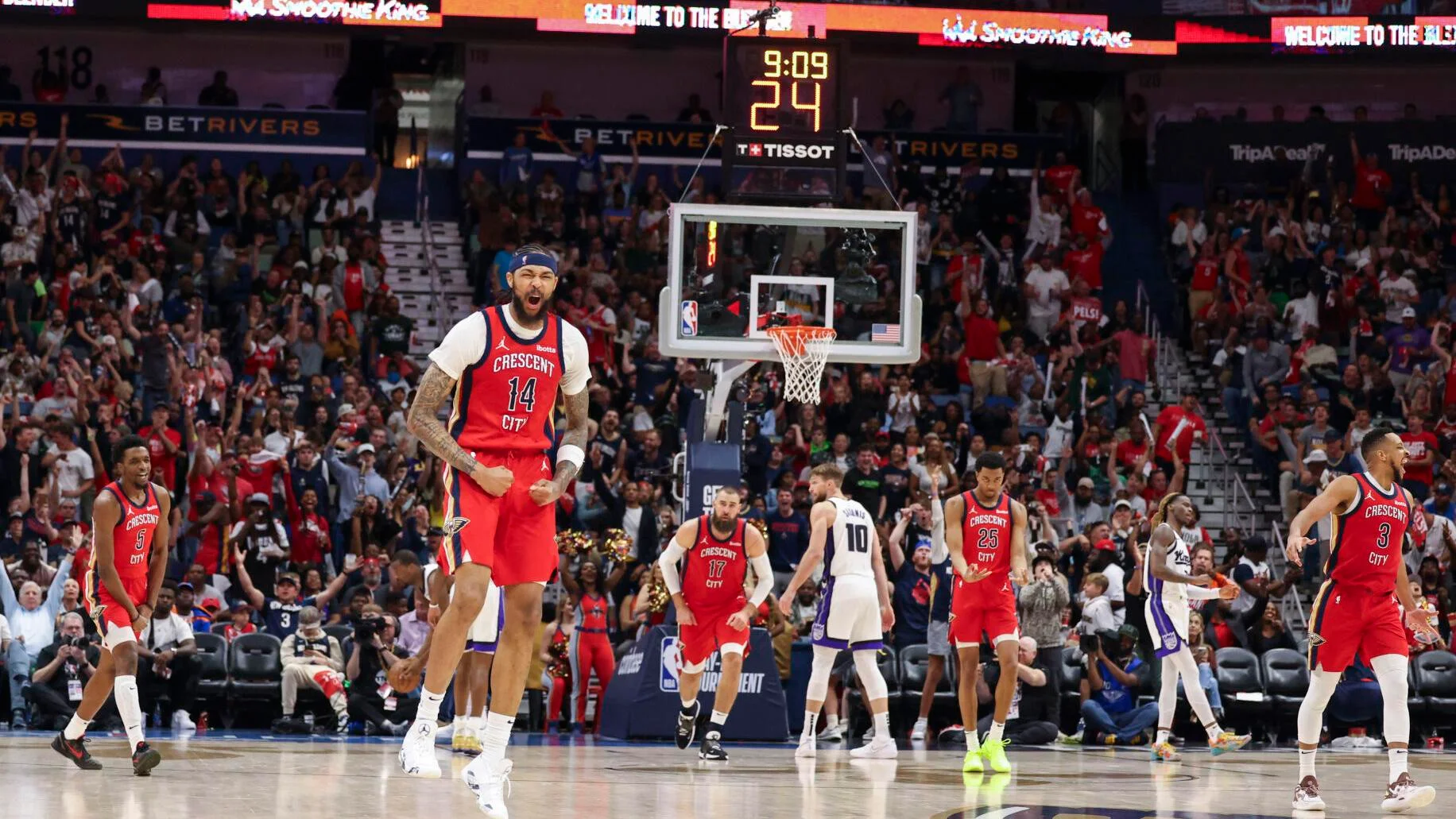 Pelicans cruise past Kings to claim West's No. 8 seed