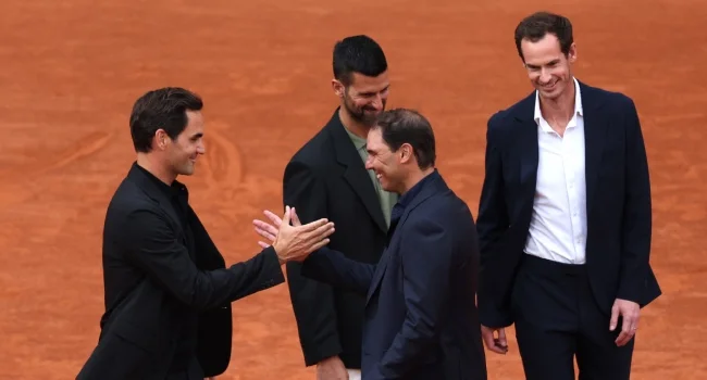 ‘Big Four’ reunite as Rafael Nadal receives emotional farewell at Roland Garros