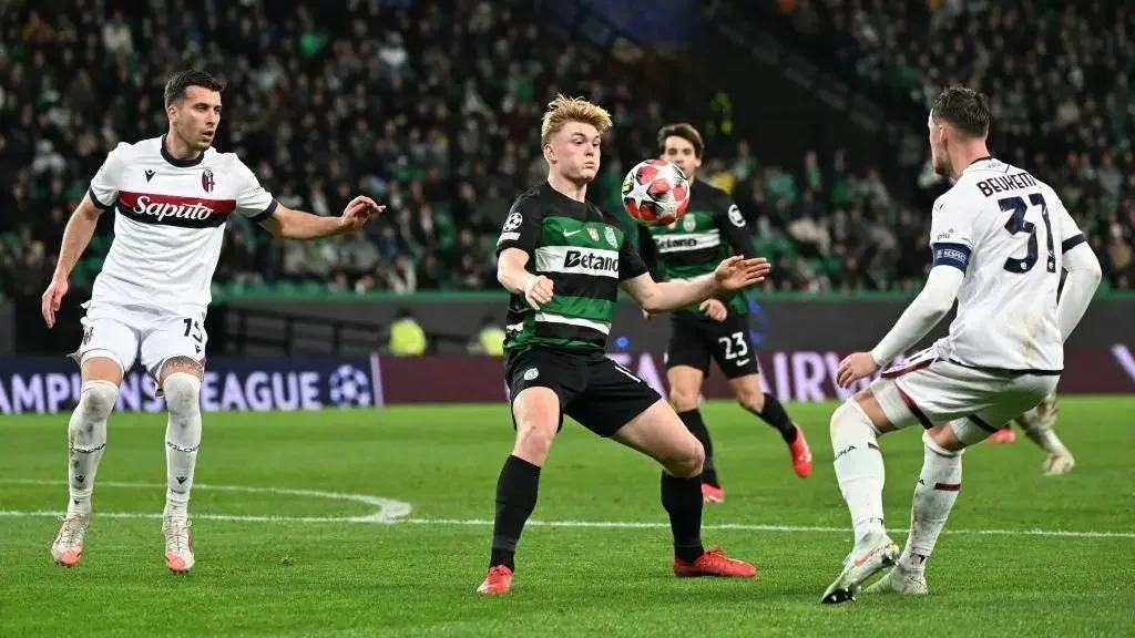 Sporting Lisbon 1-1 Bologna: Conor Harder's late leveller rescues Sporting from Champions League elimination
