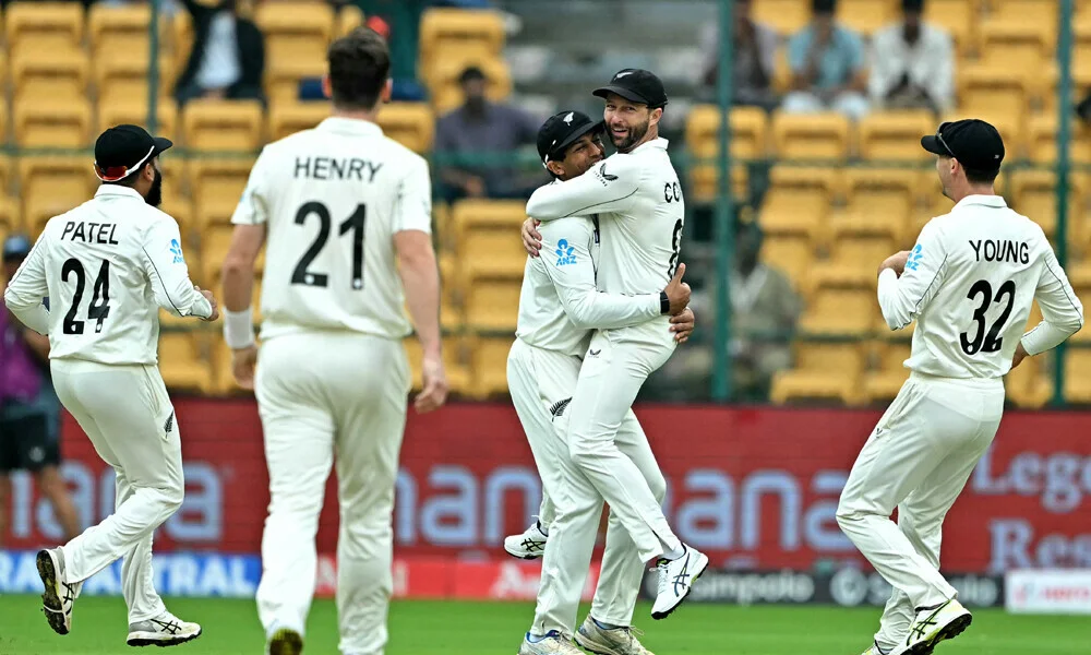 India bowled out for a record home Test low of 46 against New Zealand