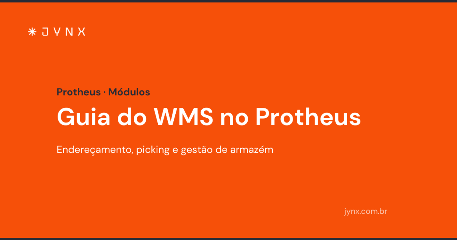 Guia do WMS no Protheus: gestão de armazém