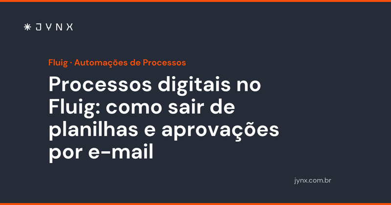 Processos digitais no Fluig: como sair de planilhas e aprovações por e-mail