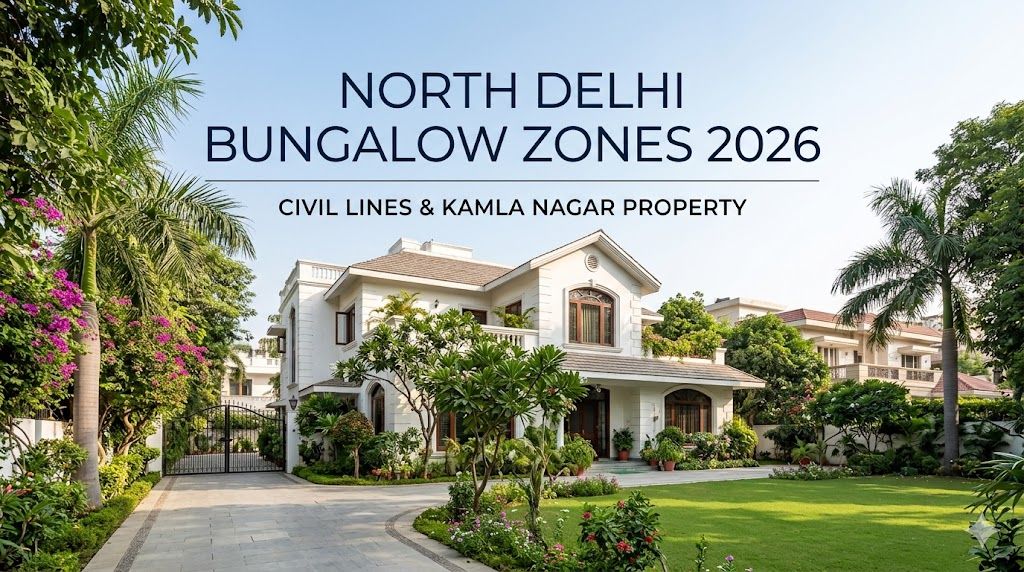 North Delhi Bungalow Zones 2026 | Civil Lines & Kamla Nagar Property 