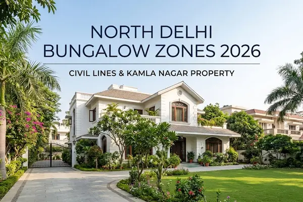 North Delhi Bungalow Zones 2026 | Civil Lines & Kamla Nagar Property