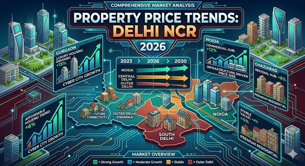 Property Price Trends in Delhi NCR 2026 | Comprehensive Market Analysis