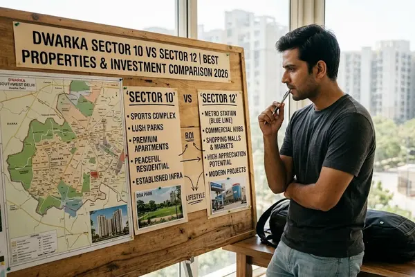 Dwarka Sector 10 vs Sector 12 | Best Properties & Investment Comparison 2026
