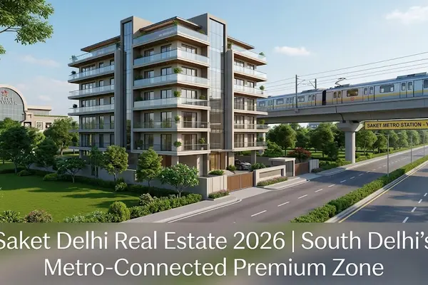 Saket Delhi Real Estate 2026 | South Delhi's Metro-Connected Premium Zone