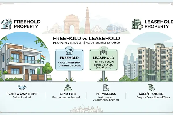 Freehold vs Leasehold Property in Delhi | Key Differences Explained