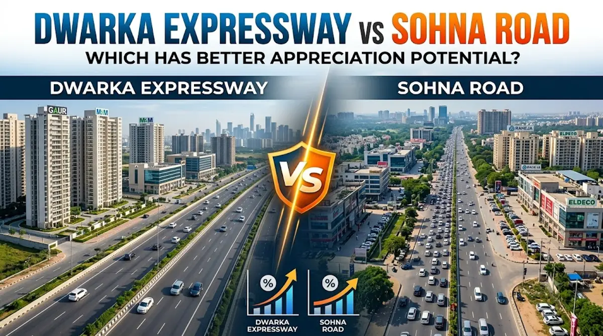 Dwarka Expressway vs Sohna Road Appreciation Potential