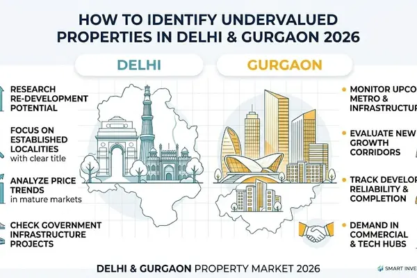 How to Identify Undervalued Properties in Delhi & Gurgaon 2026