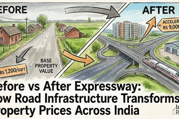 Before vs After Expressway: How Road Infrastructure Transforms Property Prices Across India