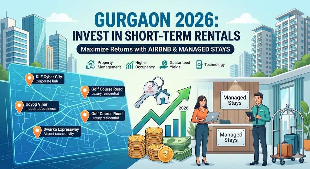 Short-Term Rental Investment in Gurgaon 2026 | Airbnb & Managed Stays