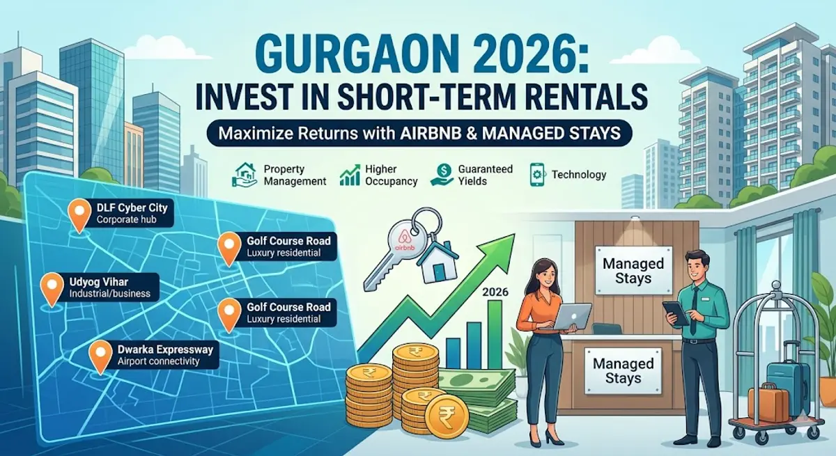 Short-Term Rental Investment in Gurgaon 2026 | Airbnb & Managed Stays