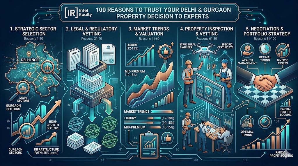 Intel Realty — 100 Reasons to Trust Your Delhi & Gurgaon Property Decision to Experts