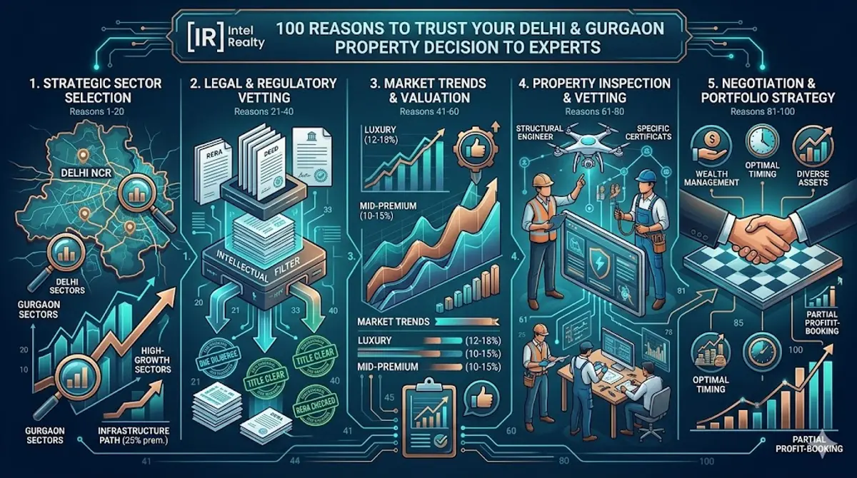 Intel Realty — 100 Reasons to Trust Your Delhi & Gurgaon Property Decision to Experts