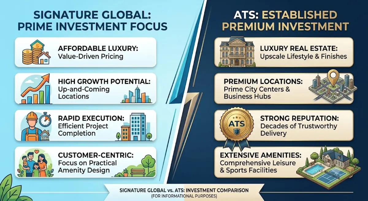 Signature Global vs ATS Investment Comparison