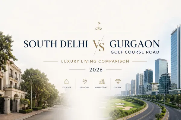 South Delhi vs Gurgaon Golf Course Road | Luxury Living Comparison 2026