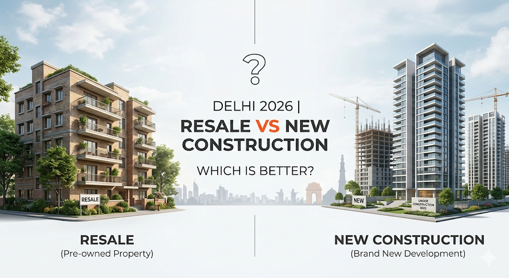 Resale vs New Construction in Delhi 2026 | Which  is Better?