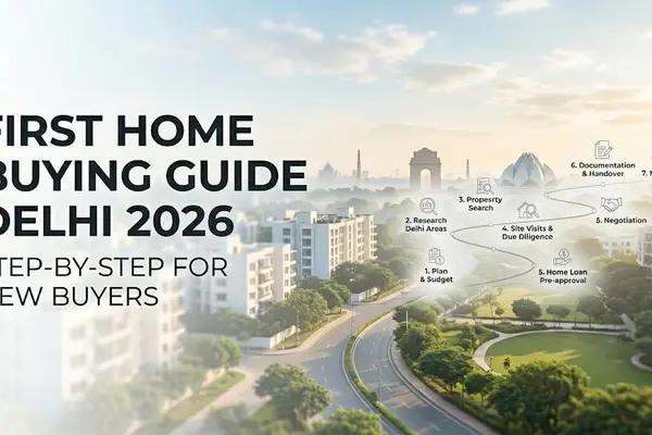 First Home Buying Guide Delhi 2026 | Step by Step for New Buyers