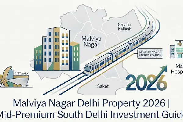 Malviya Nagar Delhi Property 2026| Mid-Premium South Delhi Investment Guide