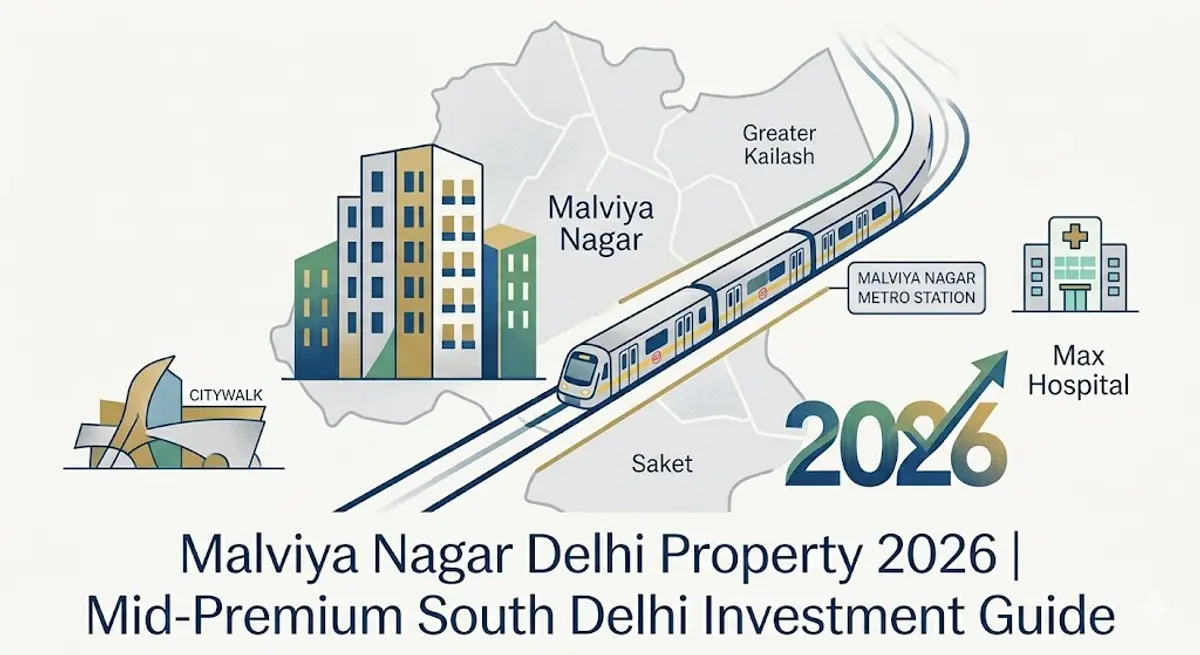 Malviya Nagar Delhi Property 2026| Mid-Premium South Delhi Investment Guide