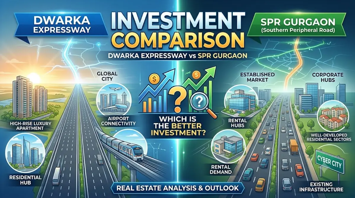 Dwarka Expressway vs SPR Gurgaon Investment Comparison