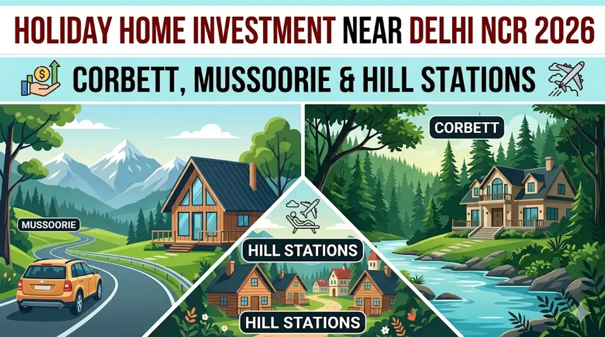 Holiday Home Investment Near Delhi NCR 2026 | Corbett, Mussoorie & Hill Stations