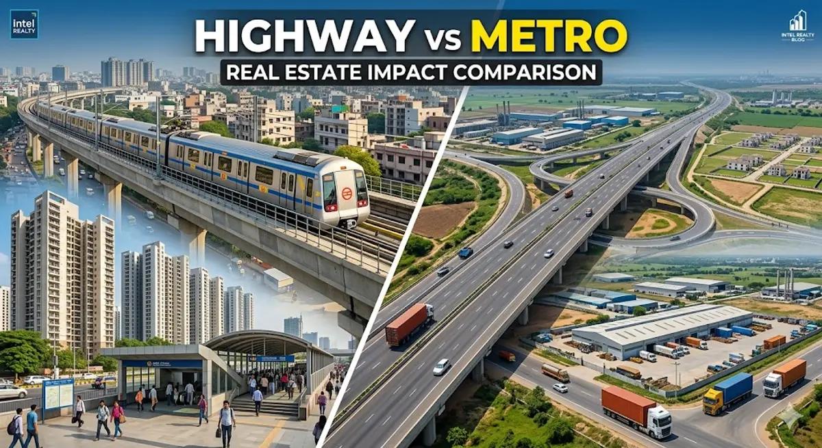 HIGHWAY vs METRO Real Estate Impact Comparison