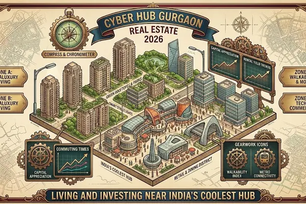 Cyber Hub Gurgaon Real Estate 2026 | Living and Investing Near India's Coolest Hub Title