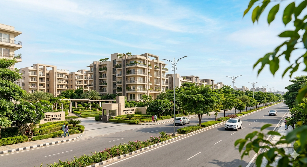 Sector 49 Gurgaon Real Estate 2026 | Sohna Road Established Residential Zone