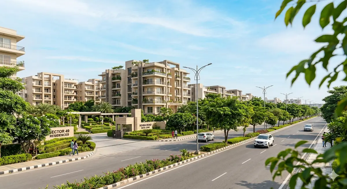 Sector 49 Gurgaon Real Estate 2026 | Sohna Road Established Residential Zone