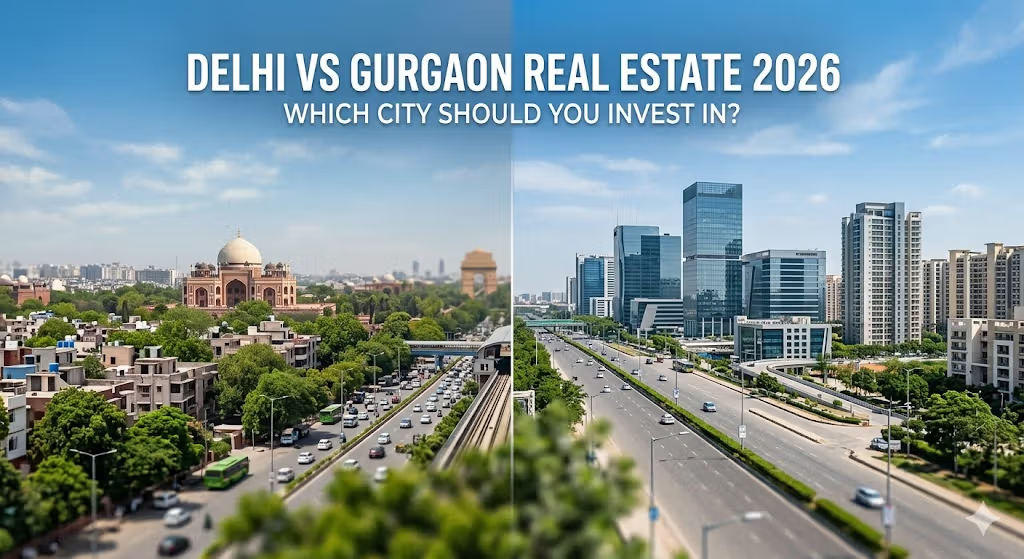  Delhi vs Gurgaon Real Estate 2026 | Which City Should You Invest In?