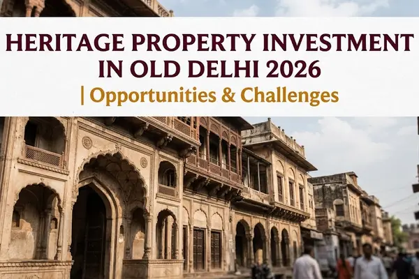 Heritage Property Investment in Old Delhi 2026 | Opportunities & Challenges