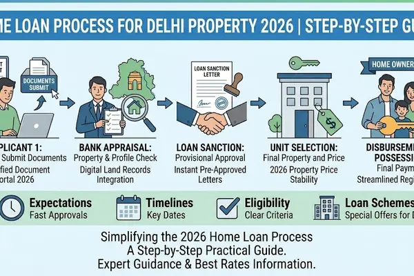 Home Loan Process for Delhi Property 2026 | Step-by-Step Guide