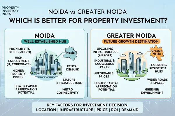 Noida vs Greater Noida | Which is Better for Property Investment?