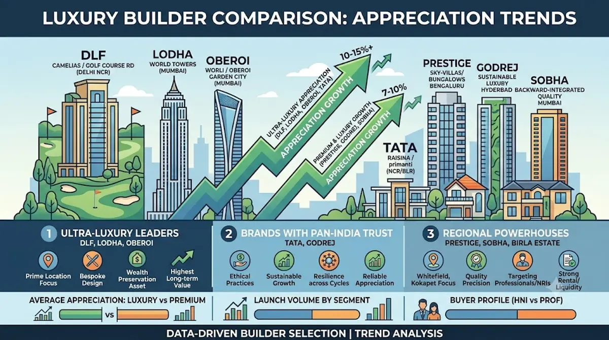 Luxury Builder Comparison Based on Appreciation Trends