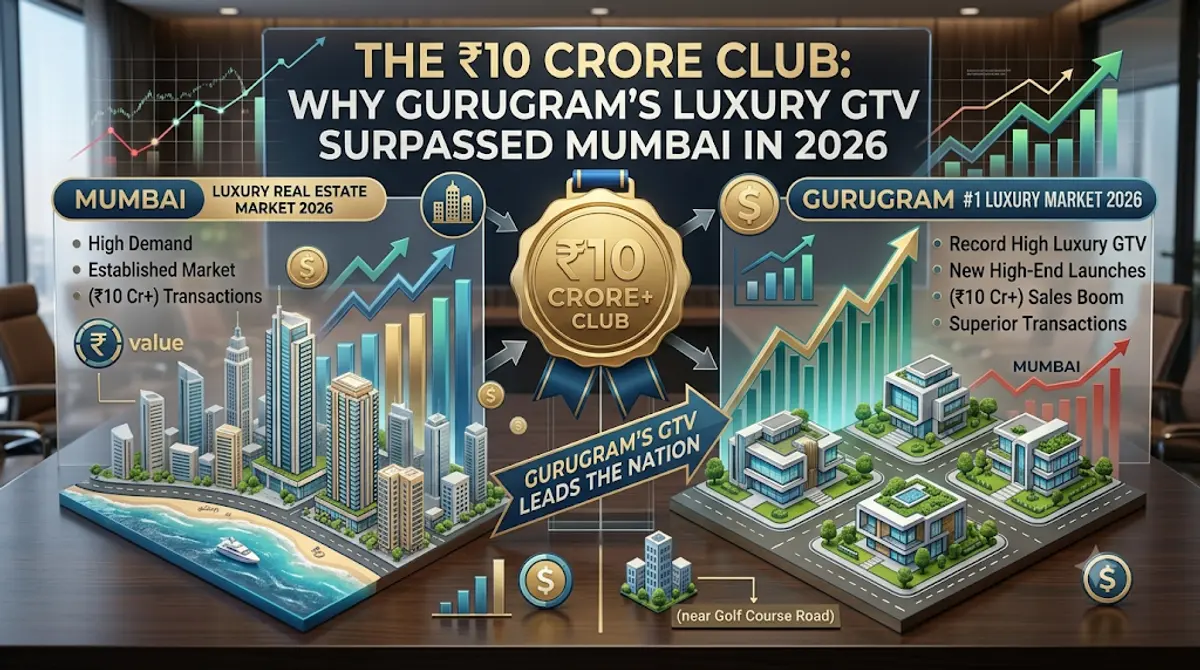The ₹10 Crore Club: Why Gurugram's Luxury GTV Surpassed Mumbai in 2025