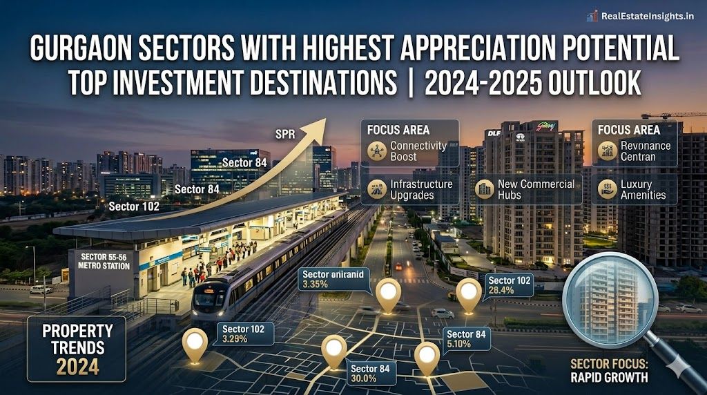 Gurgaon Sectors With Highest Appreciation Potential 