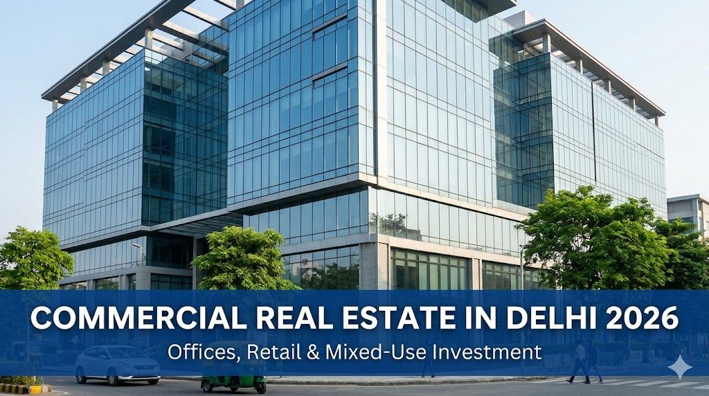 Commercial Real Estate in Delhi 2026 | Offices, Retail & Mixed-Use Investment 