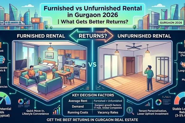 Furnished vs Unfurnished Rental in Gurgaon 2026 | What Gets Better Returns?