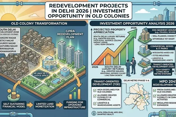 Redevelopment Projects in Delhi 2026 | Investment Opportunity in Old Colonies