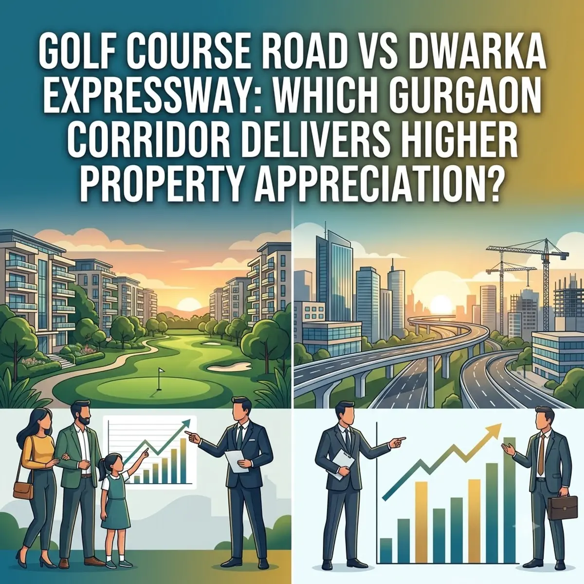 Golf Course Road vs Dwarka Expressway | Property Appreciation 2026