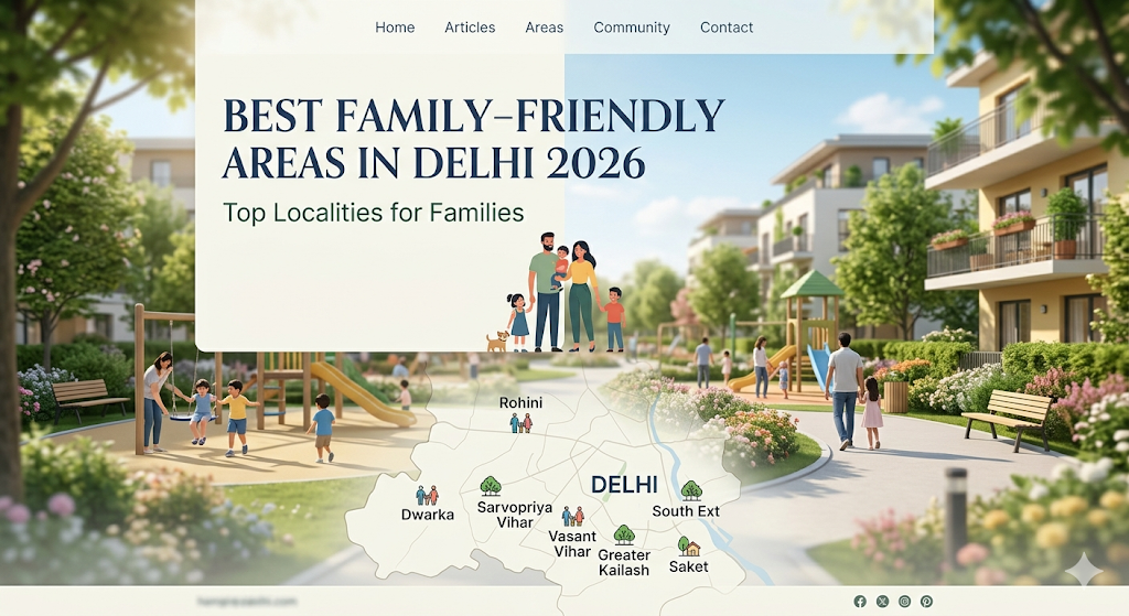 Best Family-Friendly Areas in Delhi 2026 | Top  Localities for Families