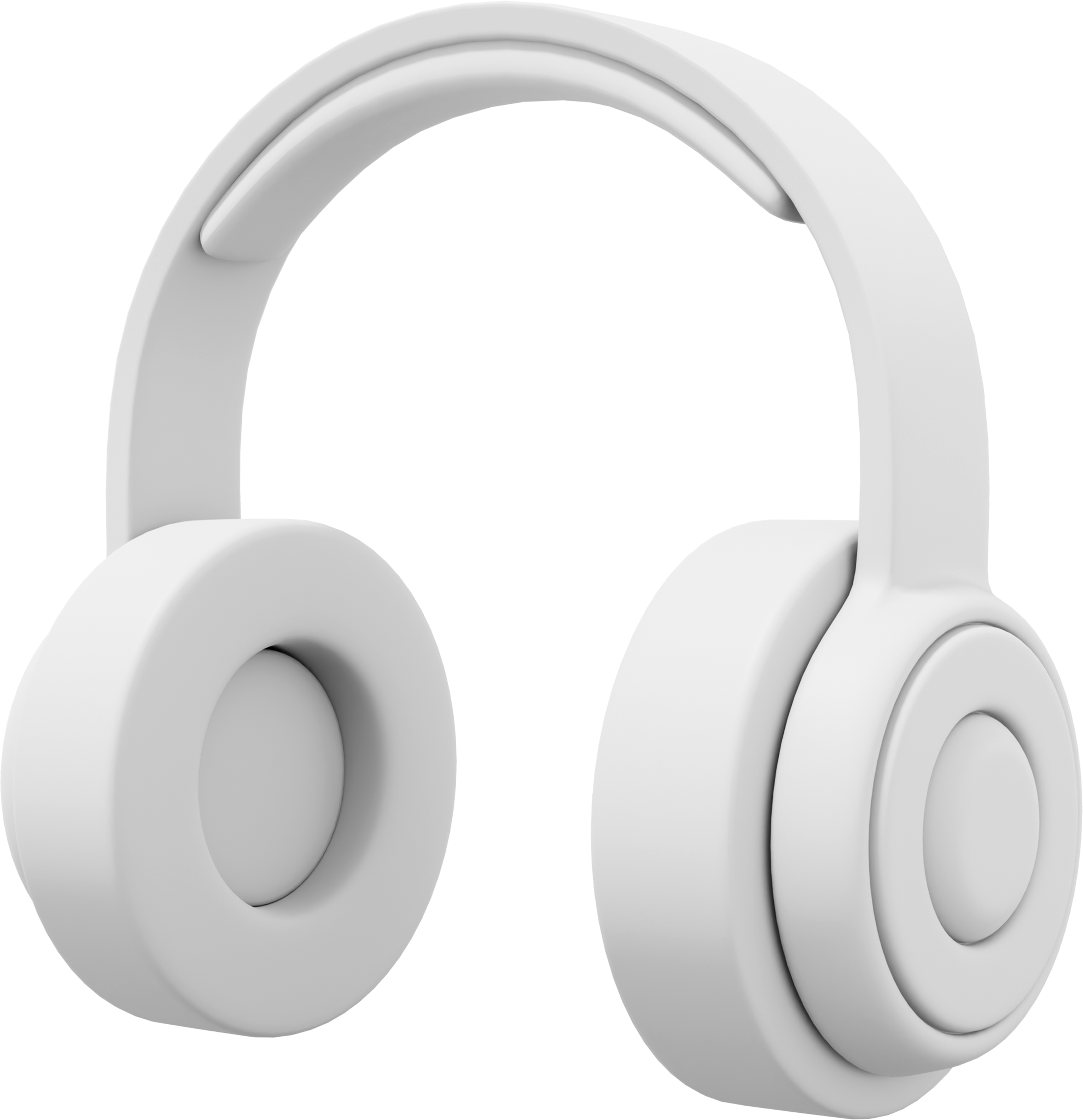 A pair of white, minimalist headphones.