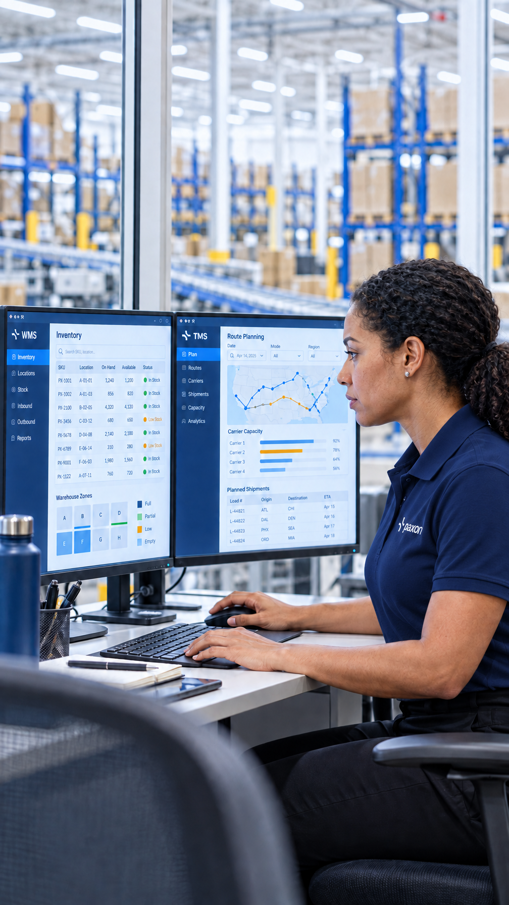 Verschillende callcentermedewerkers werken met headsets achter computers.
