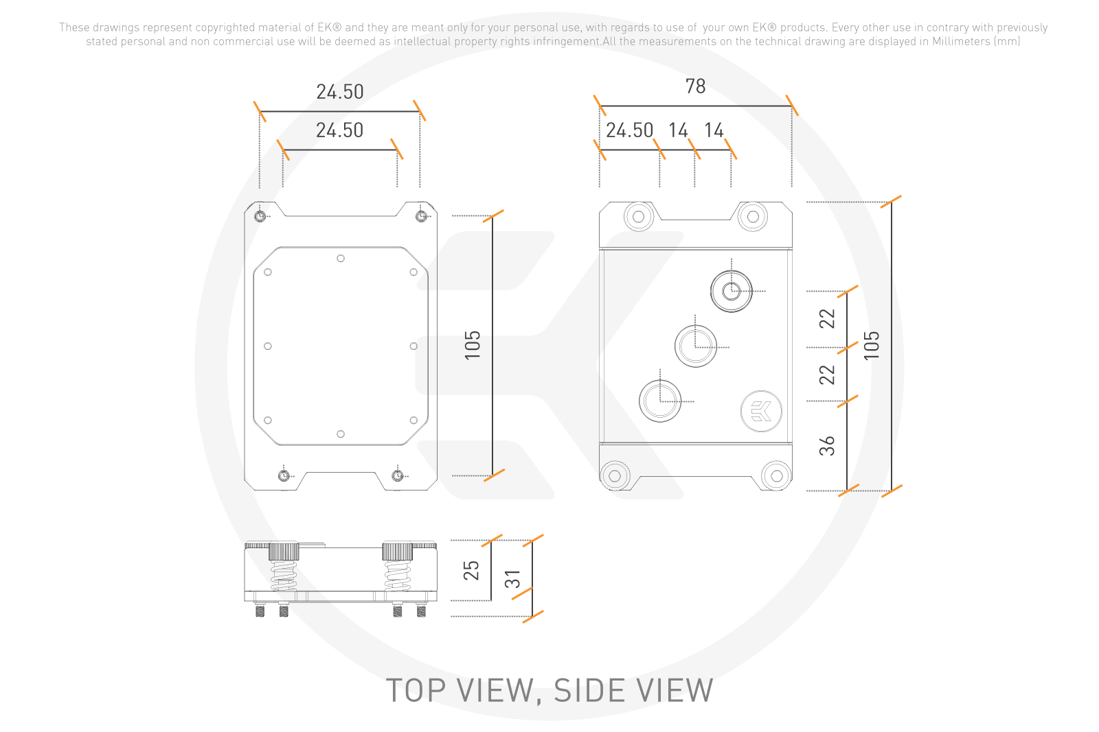 CPU sTR Technical Drawing