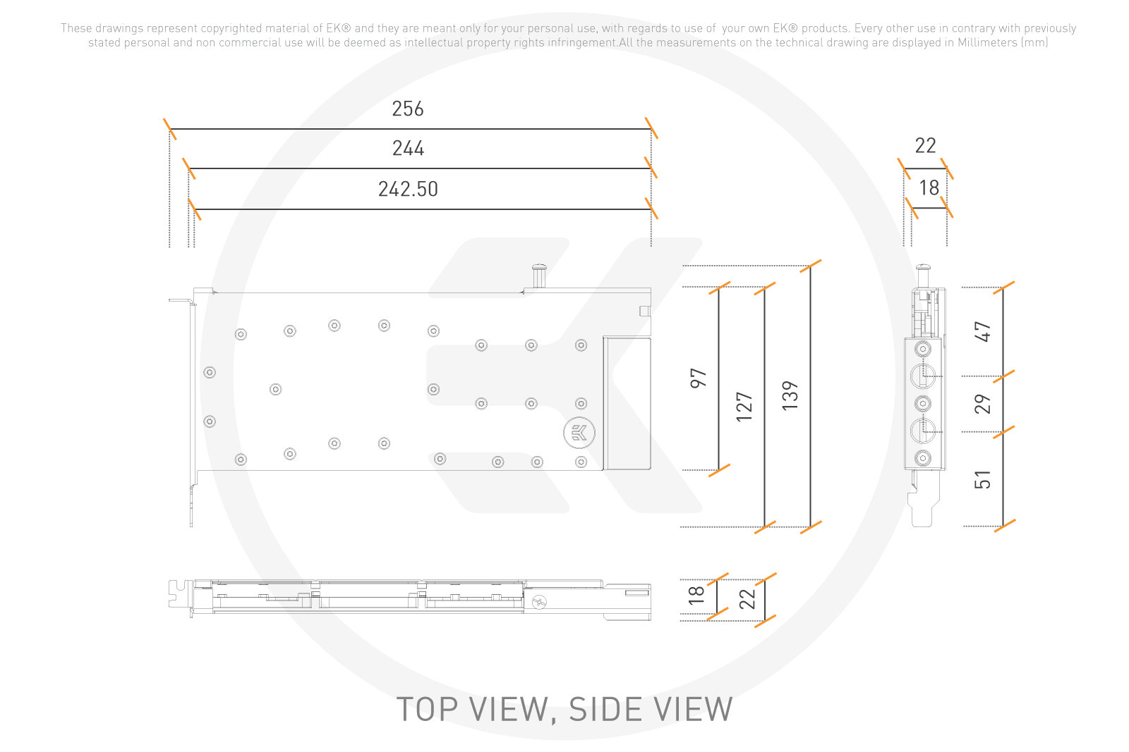 H100 NVL Technical Drawing