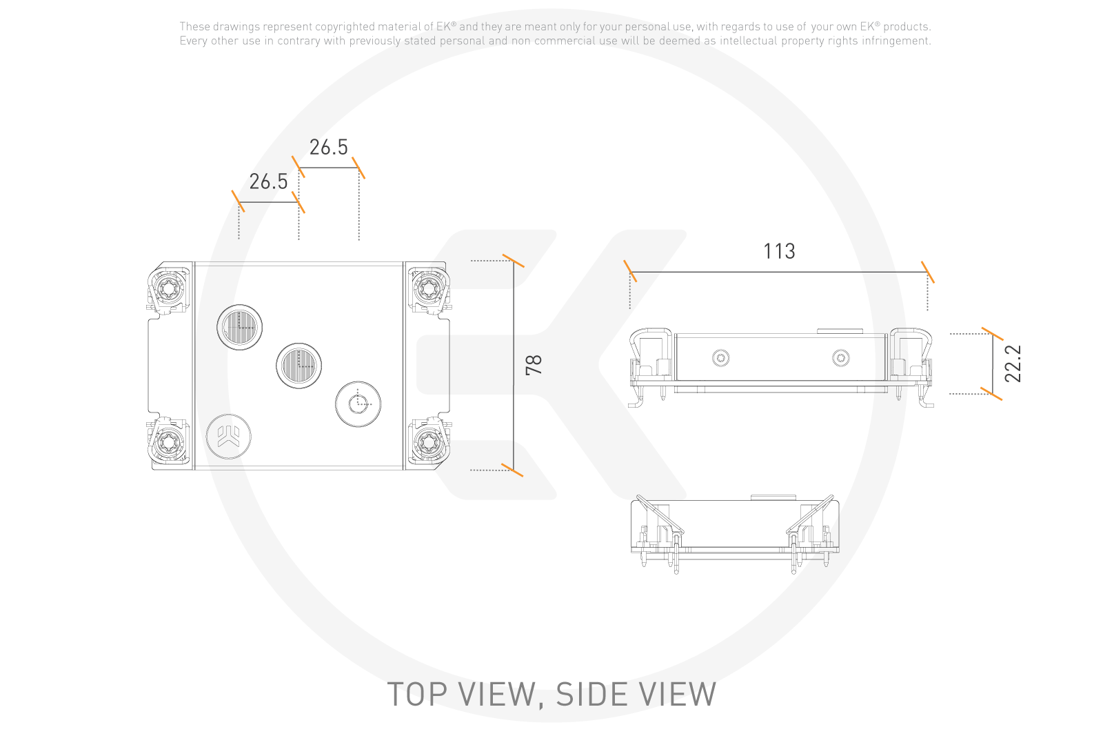 LGA 4677 Xeon Technical Drawing
